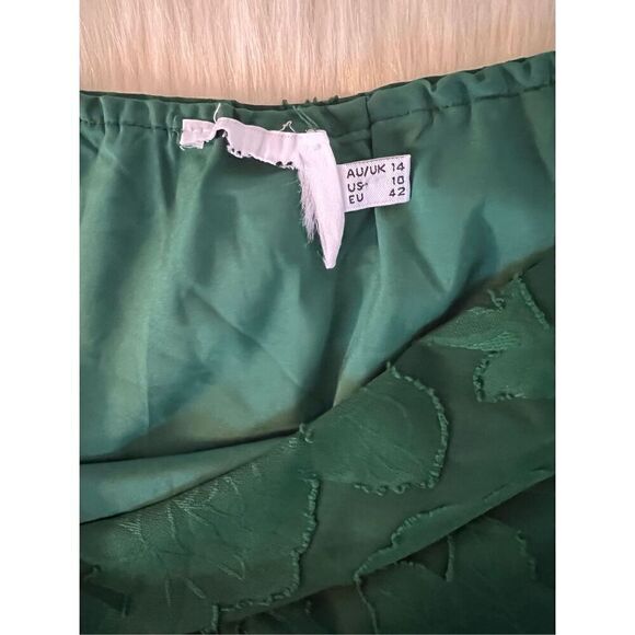 Princess Polly Star Power Mini Dress Forest Green (Sz 10) - Picture 5 of 11